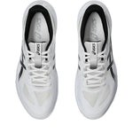 Innebandyaskor Asics Gel-Tactic 13 framvy i vit med snören och logodetaljer