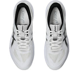 Innebandyaskor Asics Gel-Tactic 13 framvy i vit med snören och logodetaljer