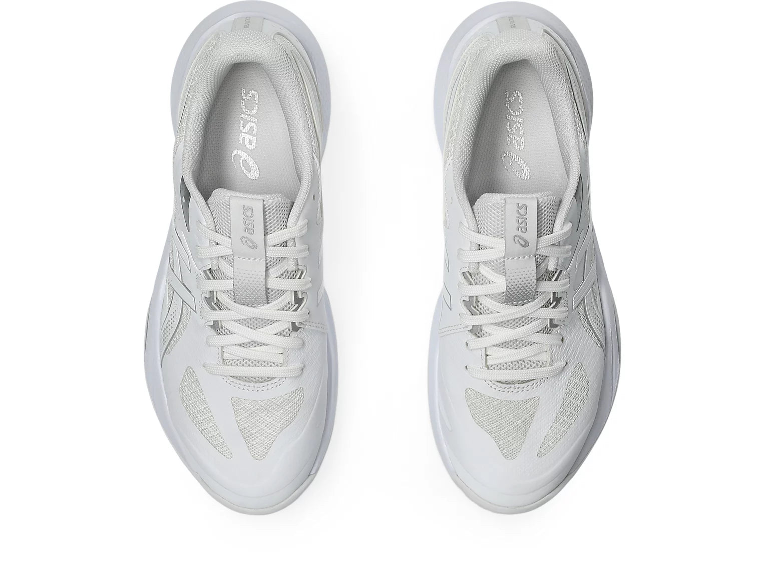 Innebandysko Asics Gel-Tactic 13 W, vy framifrån, vita snören och ovandel