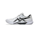 Innebandyaskor Asics Gel-Tactic 13 i vit/svart, snörning och låg ovandel