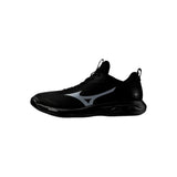 Svart innebandysko Mizuno Wave Luminous Pro U med snörning och lätt dämpning