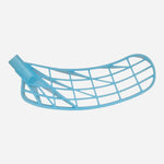 Innebandyblad Unilite Titan PP turkosblått, glesrutat PP-blad med kant och skaft.