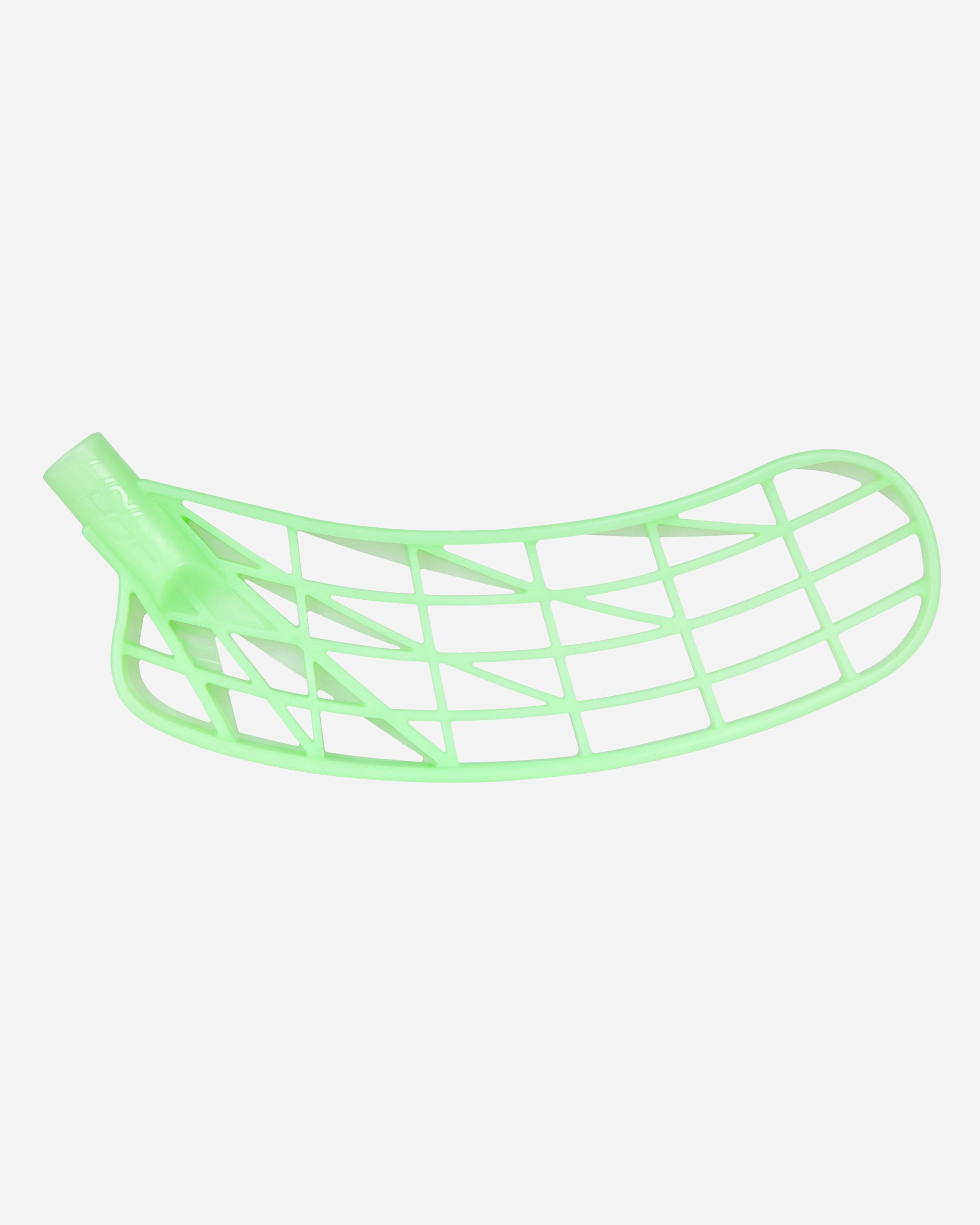 Innebandyblad Unilite Feather PP i ljusgrönt plastnät med böjd kant